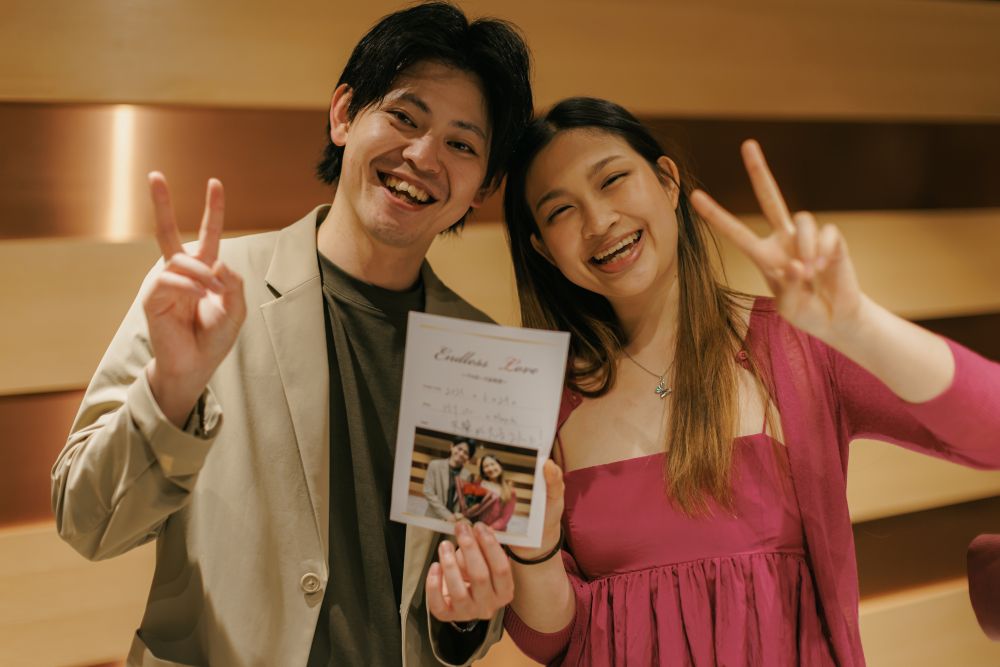 アンドモアのプロポーズプランナーにプロポーズプロデュースしてもらったカップル